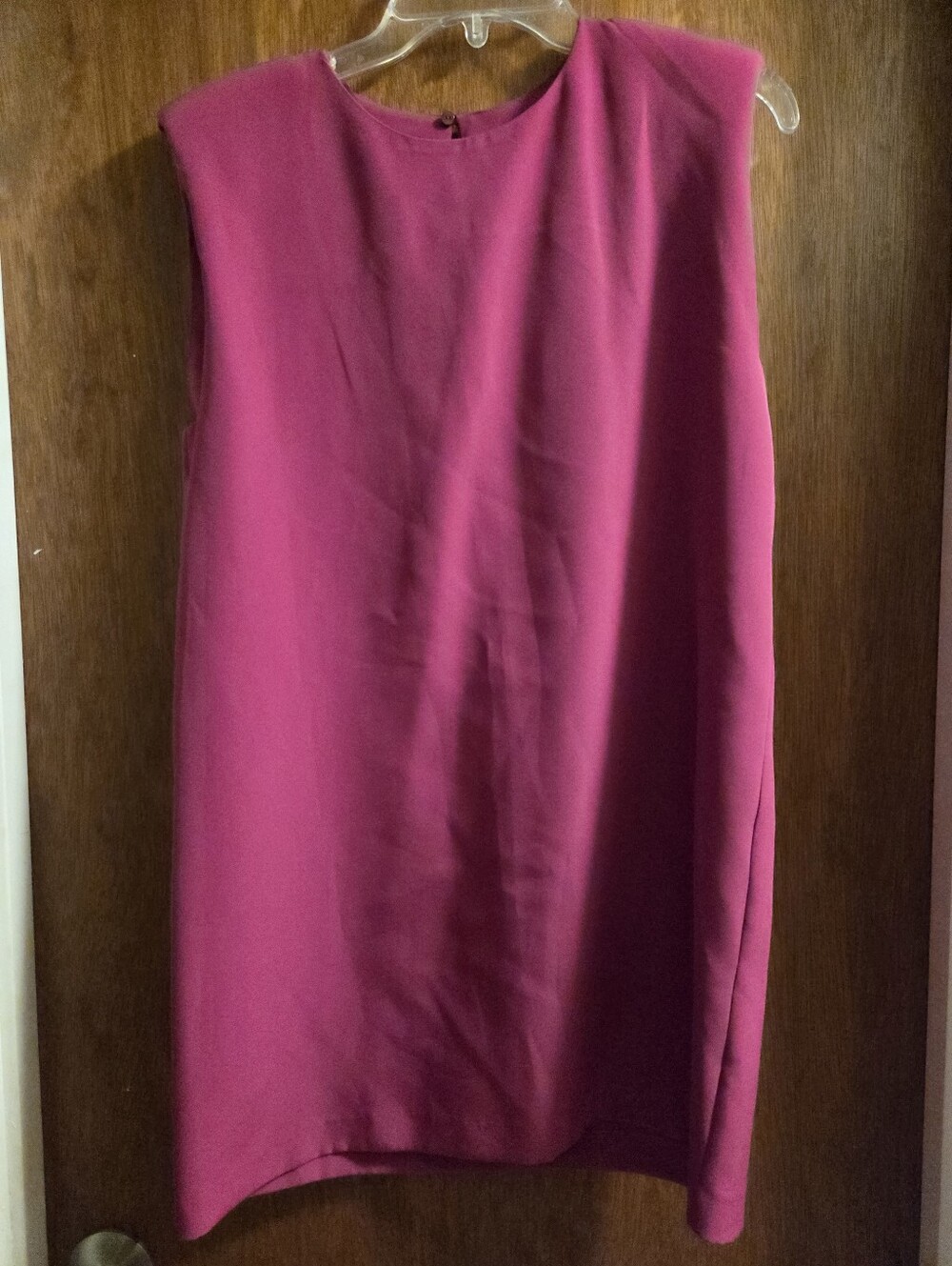 Zara Sleeveless Shift Dress in Magenta Size Small NWT